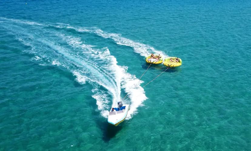 Paddleboarding off a luxury yacht rental Dubai